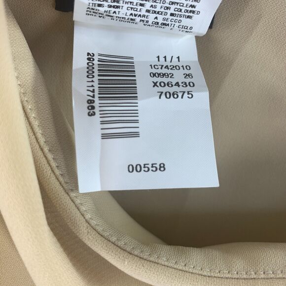 Just Cavalli Formal dress Sz 40 Small Nude Evening Party One Shoulder Draped - Picture 15 of 16